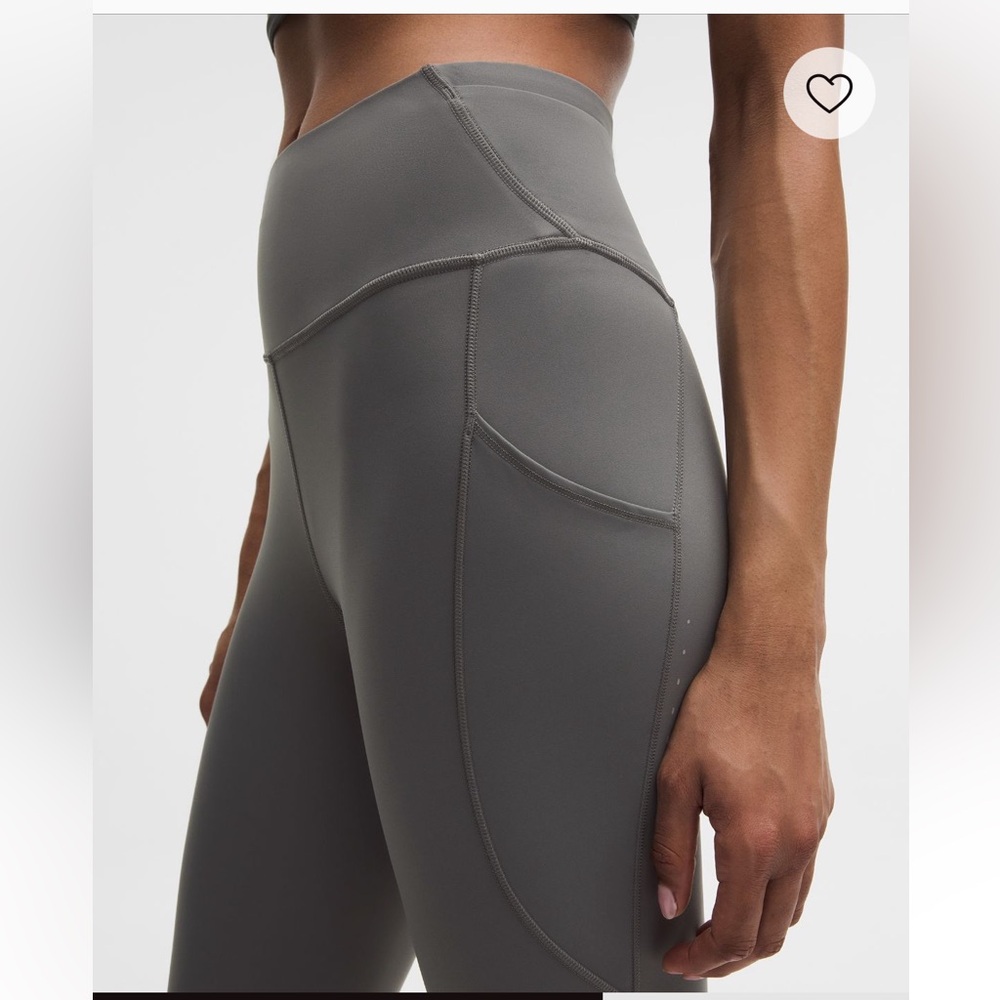 Lululemon Fast and Free High Rise Tights 25” Size 8 in Gray - Picture 12 of 14